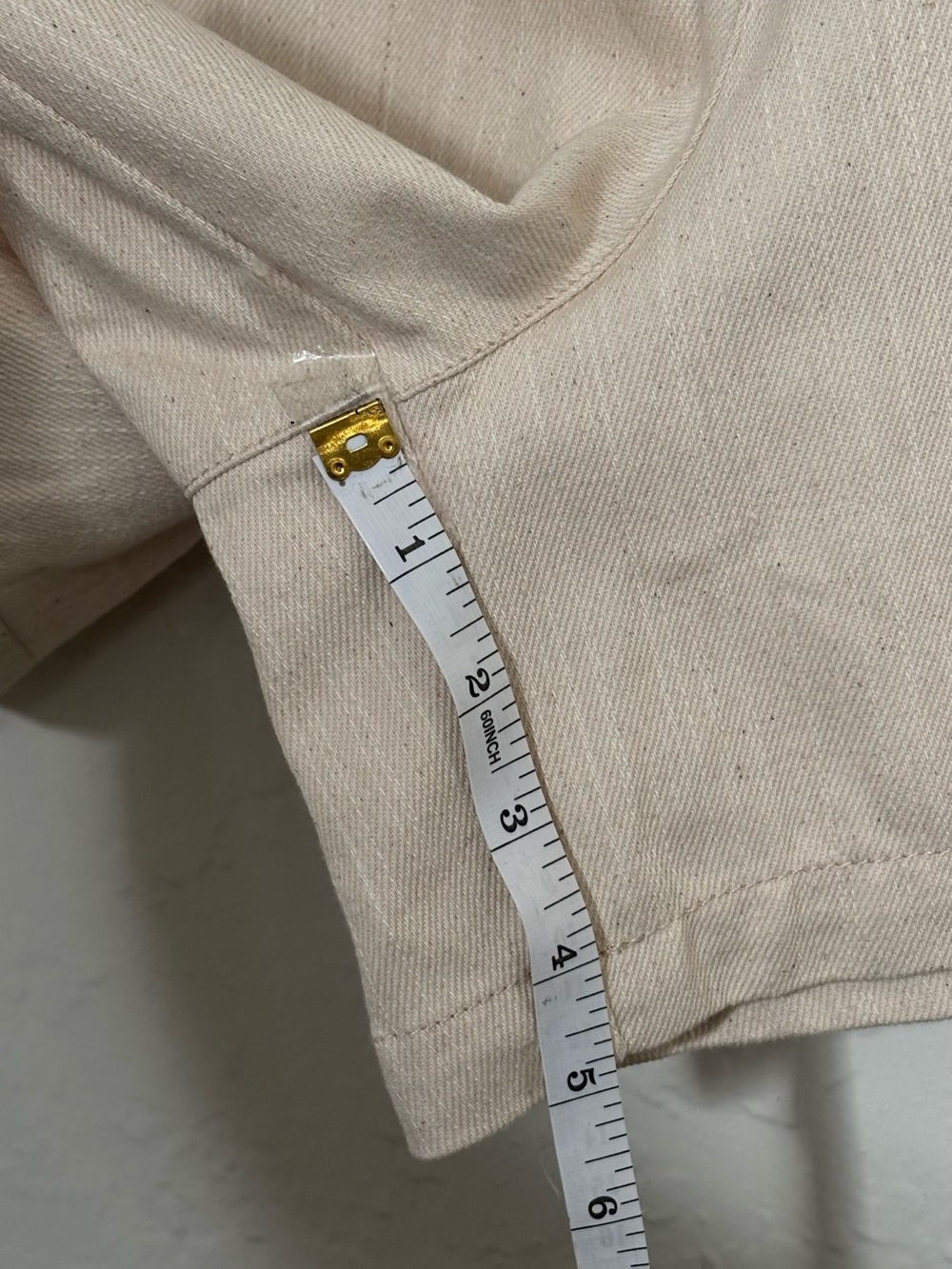 Crescent Beige High-Rise Bermuda Shorts - Picture 7 of 8